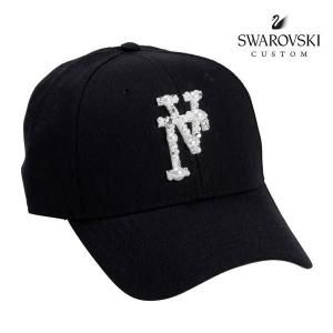 KRHYME DESIGN / "FLIP LA -CUSTOM PEARL&SWAROVSKI-" LOW PROFILE CAP