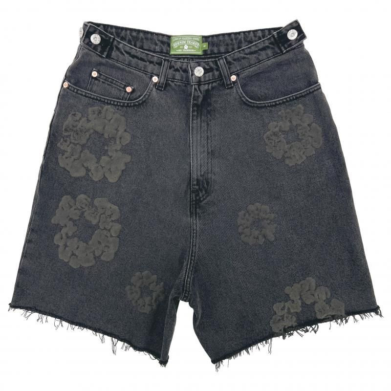 DENIM TEARS / MONO COTTON WREATH DENIM SHORTS - GANGSTA MARKET