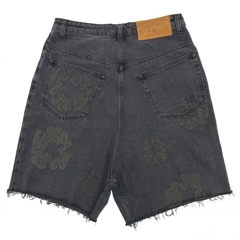 DENIM TEARS / MONO COTTON WREATH DENIM SHORTS - GANGSTA MARKET
