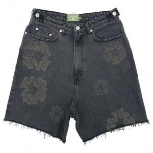 DENIM TEARS / MONO COTTON WREATH DENIM SHORTS