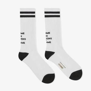 COMME des GARCONS HOMME / COTTON PILLED WITH LINES SOCKS