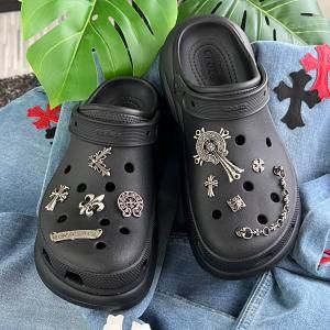 NO BRAND / "CHROME" CROCS CHARM (10PIECE SET)
