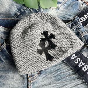 ADVANCE / CROSS LEATHER BEANIE
