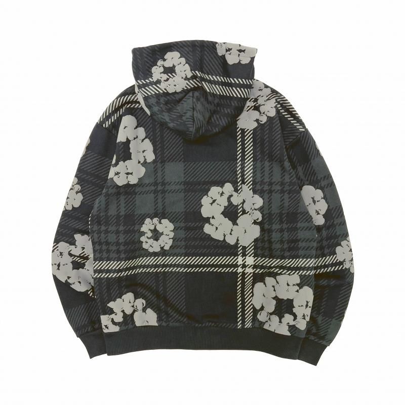 DENIM TEARS / PLAID COTTON WREATH ZIP HOODIE - GANGSTA MARKET
