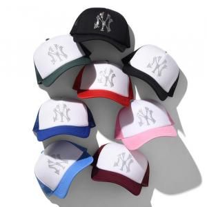 NEW VINTAGE / NY LOGO RHINESTONE MESH CAP (8color)