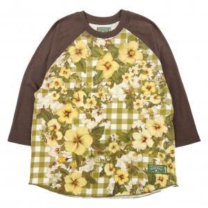 DENIM TEARS  LEVI'S / COTTON GINGHAM BASEBALL T-SHIRT