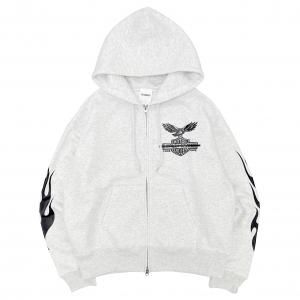 ICONIQ / MOTOR CYCLES ZIP HOODIE