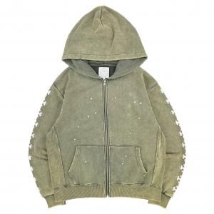 SOMEIT / CROSS ZIP-UP VINTAGE HOODIE