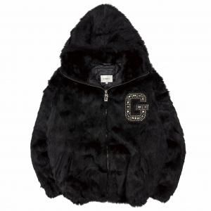 GRIMEY / ROYAL PAW FAUX FUR HOODED JACKET