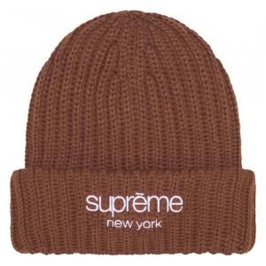 SUPREME / CLASSIC LOGO CHUNKY RIBBED BEANIE