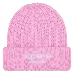 SUPREME / CLASSIC LOGO CHUNKY RIBBED BEANIE