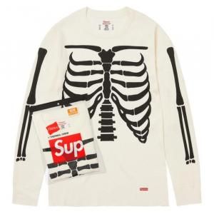 SUPREME / Hanes&#174; BONES THERMAL CREW