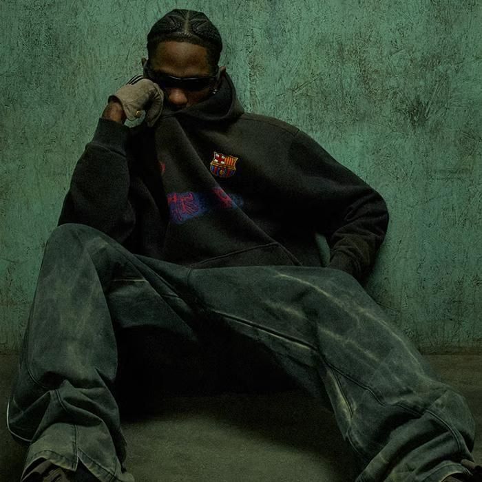 CACTUS JACK × NIKE × FC BARCELONA / SPRAY LOGO HOODIE - GANGSTA