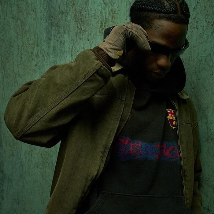 CACTUS JACK × NIKE × FC BARCELONA / SPRAY LOGO HOODIE - GANGSTA