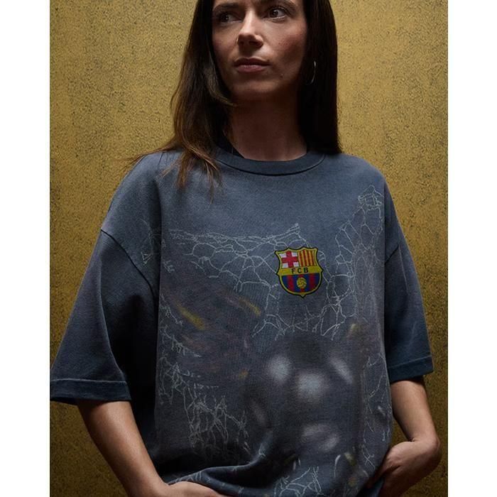 CACTUS JACK × NIKE × FC BARCELONA / SPRAY LOGO TEE - GANGSTA