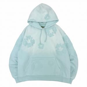 DENIM TEARS / FADED MONO COTTON WREATH HOODIE