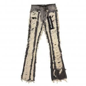 VALABASAS / "CONTRAST" STACKED FLARE JEAN 