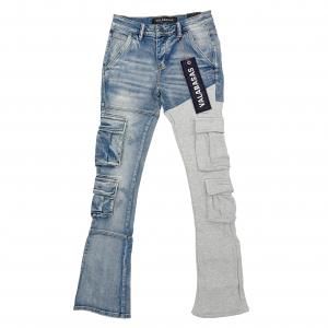 VALABASAS / "YIN YANG" STACKED FLARE JEAN
