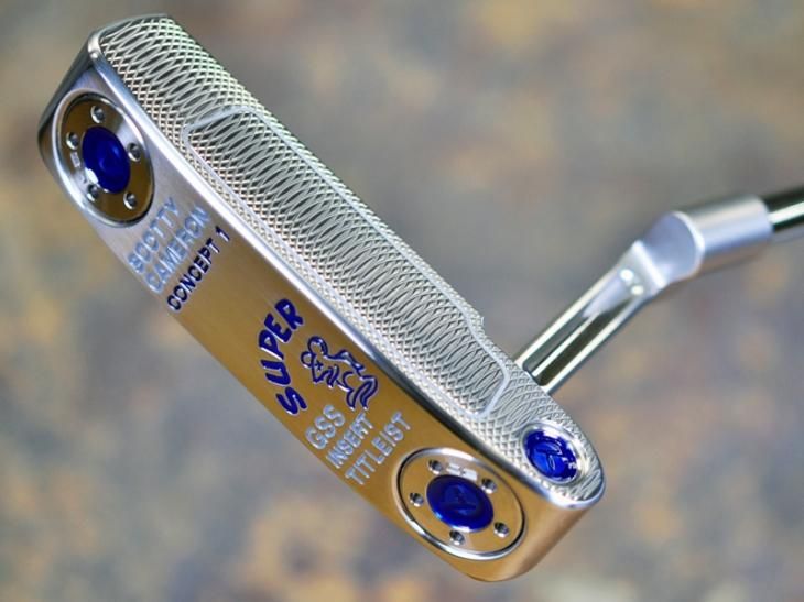 スコッティキャメロン ツアーパター スーパーラット GSS inlay with 20g circle T sole weights Blue