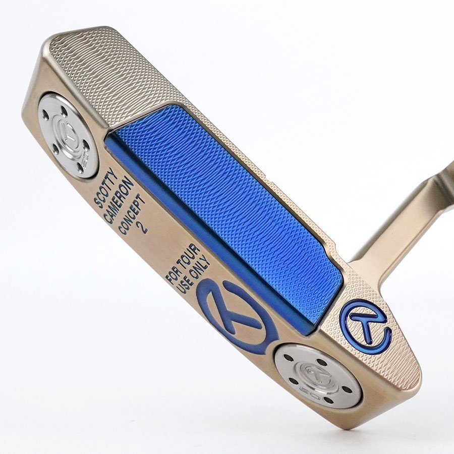 スコッティキャメロン ツアーパター CONCEPT 2 SSS Chromatic Bronze with an experimental Blue  SSS insert &