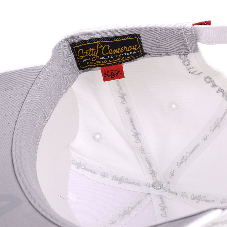 åƥ  2013 åƥɥå å ۥ磻ȡ졼 / 2013 Scotty Dog Hat - White and Gray Adjustable 