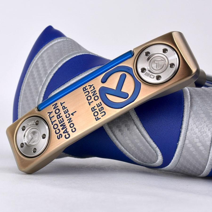 スコッティキャメロン ツアーパター CONCEPT 1 SSS Chromatic Bronze with an experimental Blue SSS insert & Topline