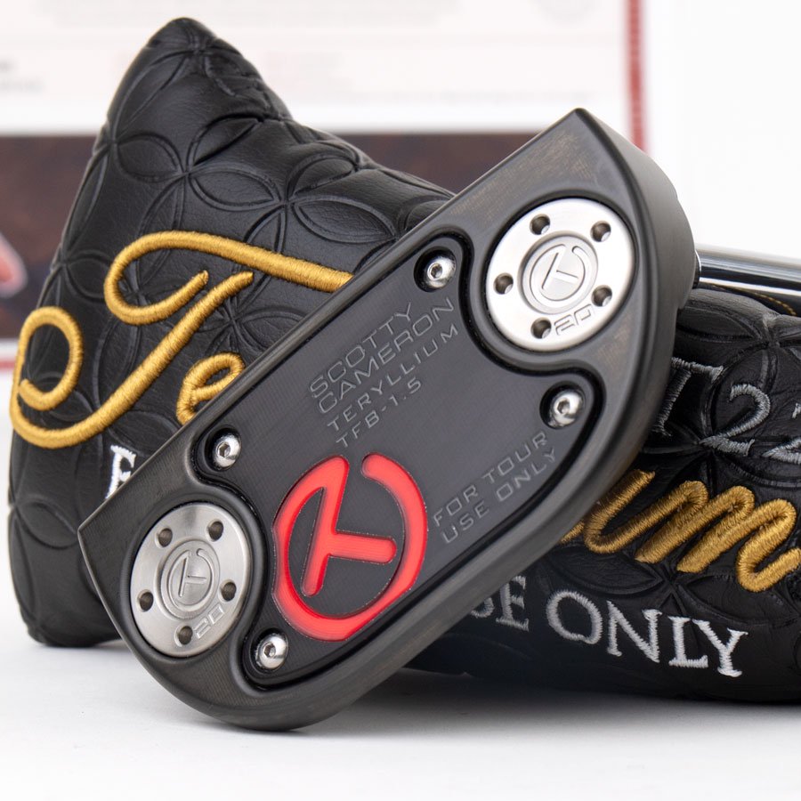 スコッティキャメロン ツアーパター Tour Teryllium ファストバック1.5 T22 in Tour Black with 20g  circle T sole weights