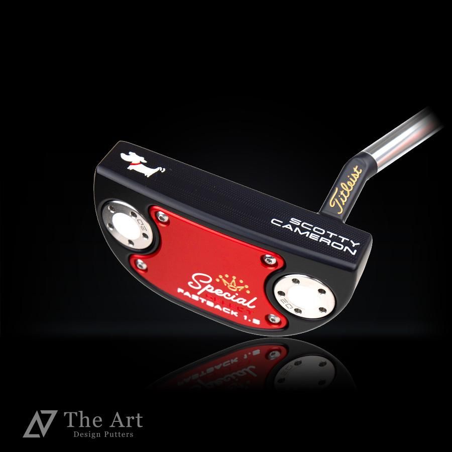 スコッティキャメロン (SCOTTY CAMERON) 2020 スペシャルセレクト ファストバック1.5 [Happy Dog] M ブラックメッキ  レッドアルマイト