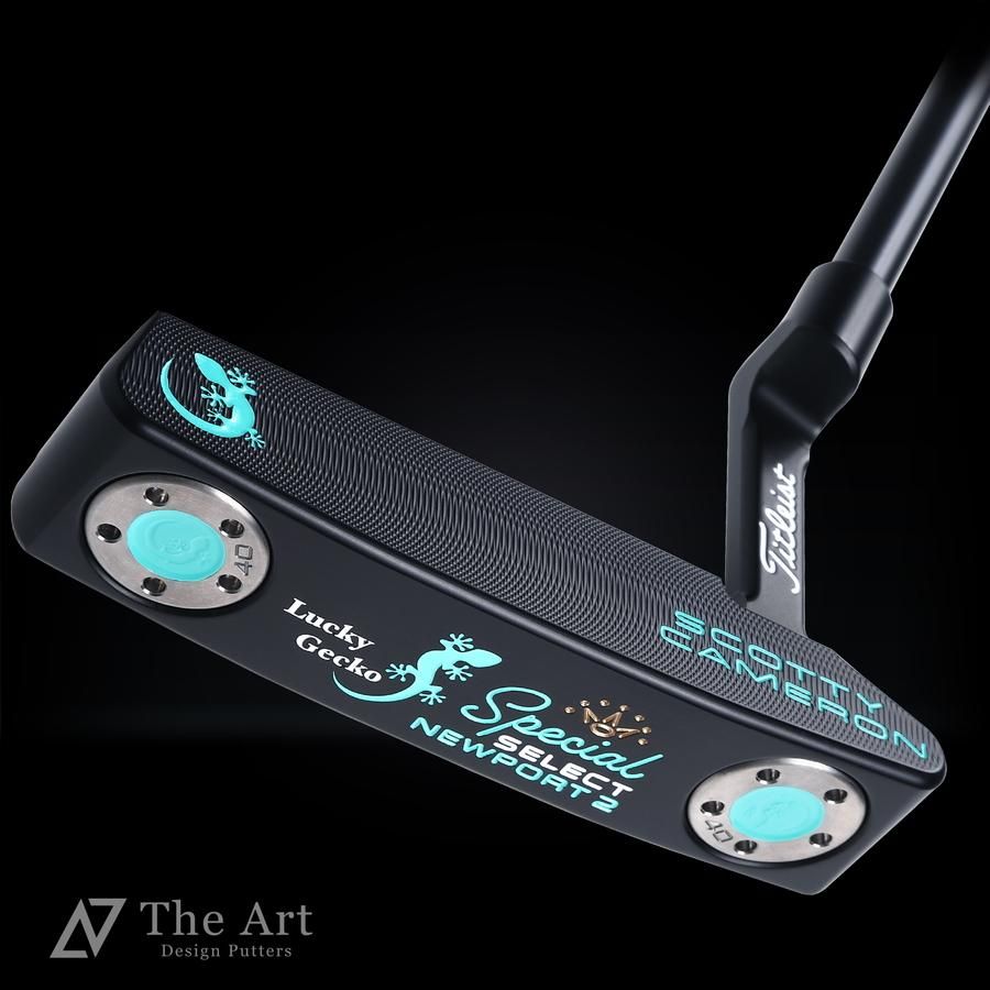 スコッティキャメロン (SCOTTY CAMERON) 2020 スペシャルセレクト ニューポート2 [Lucky Gecko]ver.S  ブラックメッキターコイズブルースタビリティーツアー2ポーラー