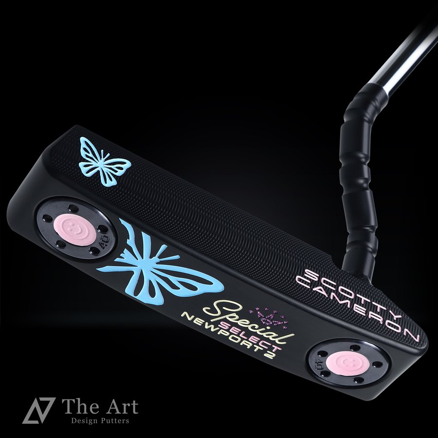 スコッティキャメロン(SCOTTY CAMERON) 2020 スペシャルセレクト ニューポート2 [Lucky Butterfly] S  ブラックメッキ スタビ