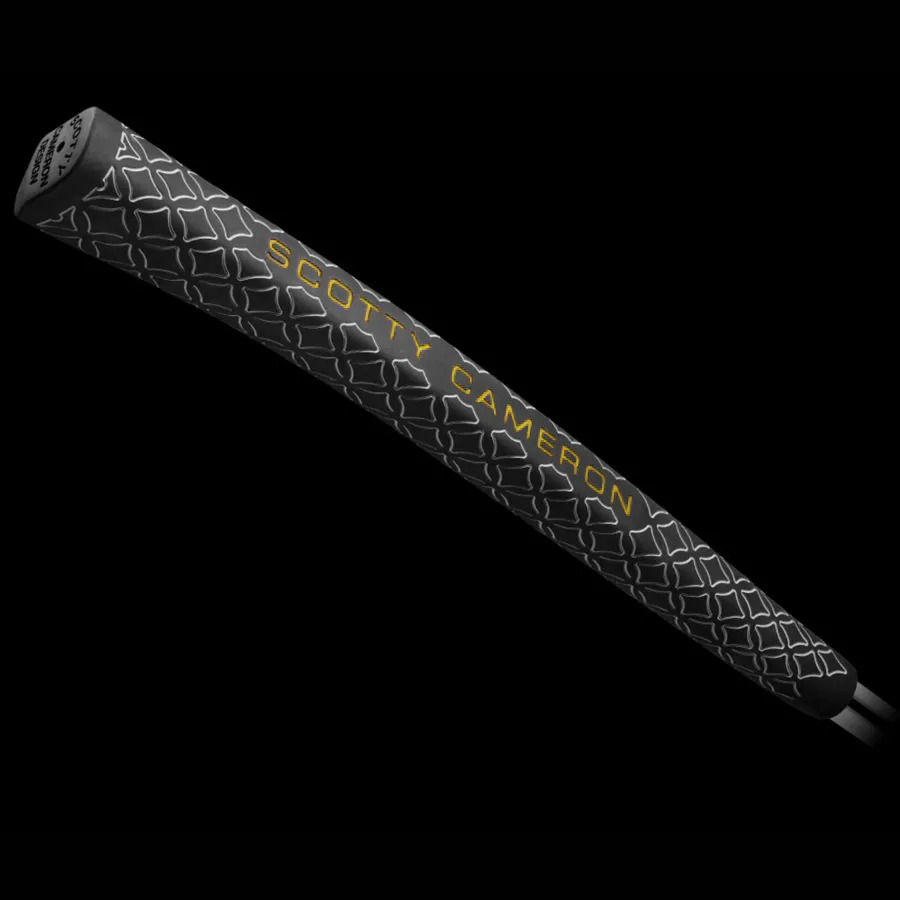 スコッティキャメロン パター グリップ 2022ピストレロプラス Black W/White Texture & Yellow Scotty Cameron
