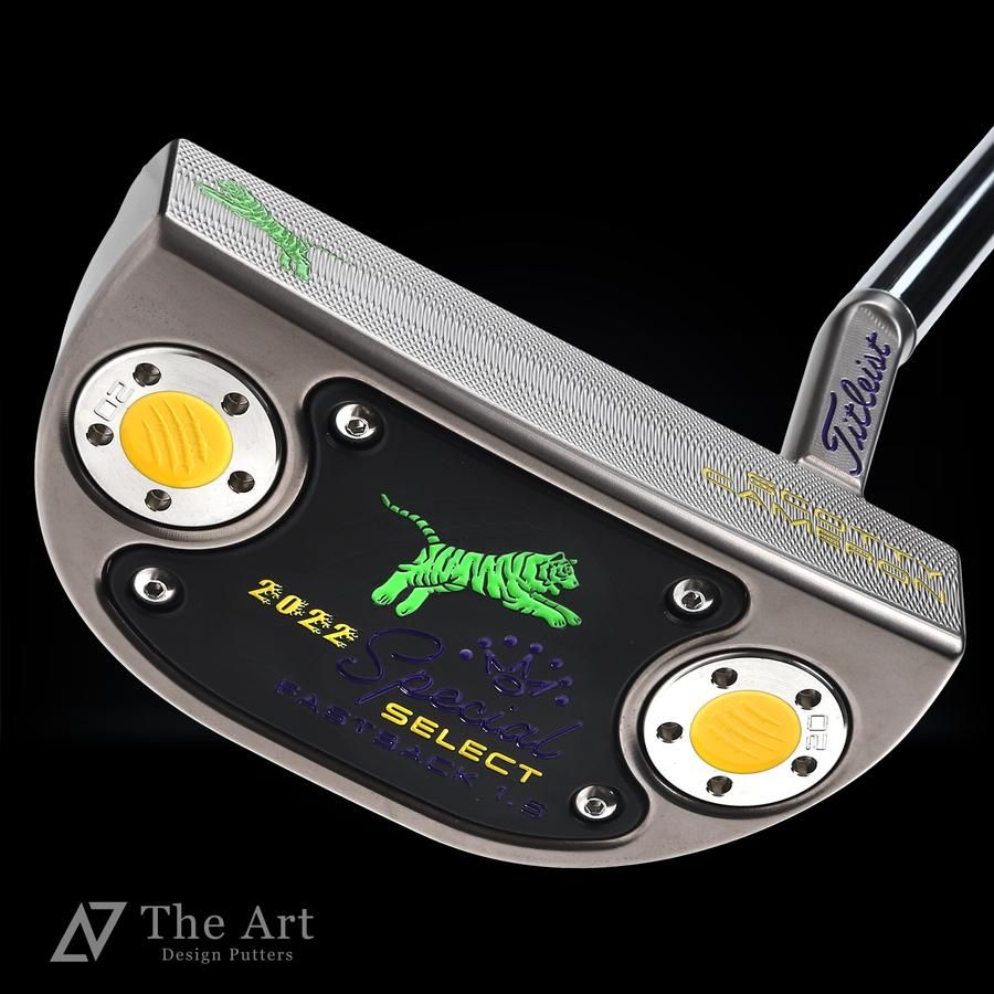 スコッティキャメロン (SCOTTY CAMERON) 2020 スペシャルセレクト ファストバック1.5 [Tiger] ver.S ガンメタ  3本フランジラン グリーン×イエロー×パープル