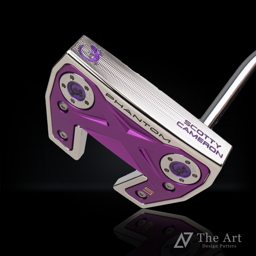 スコッティキャメロン (SCOTTY CAMERON) 2022 ファントムシリーズ ファントムX5 [Lucky Gecko] M プラチナシャイン  パープルプレート