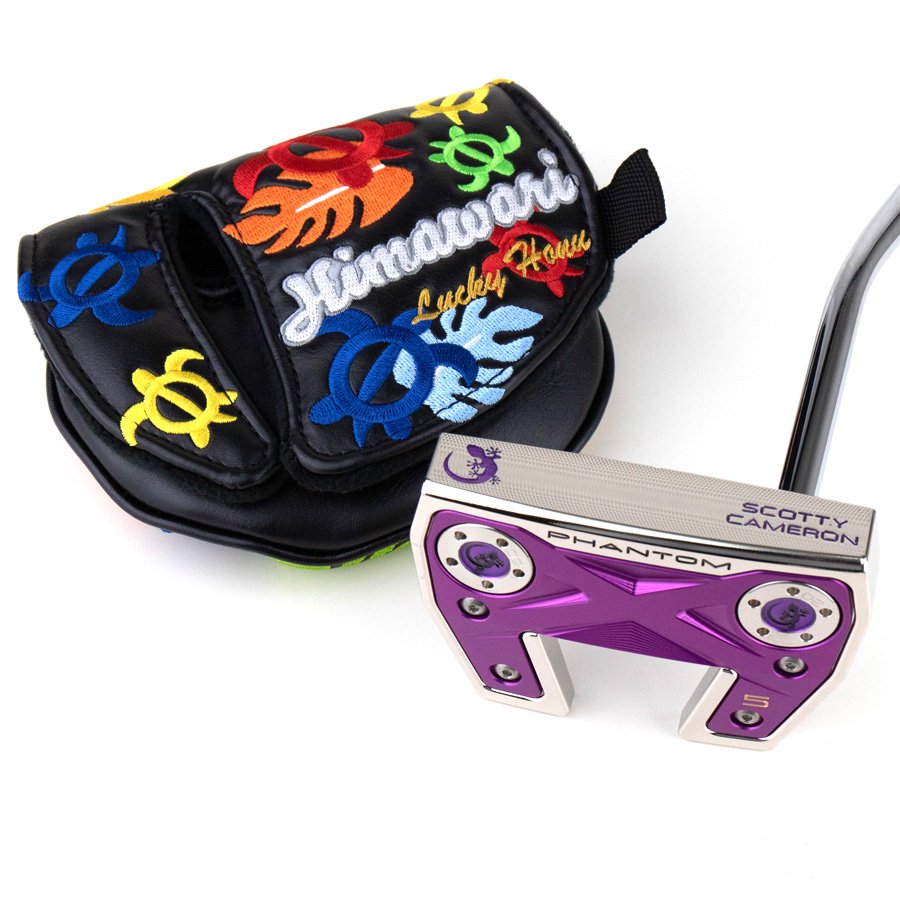 スコッティキャメロン (SCOTTY CAMERON) 2022 ファントムシリーズ ファントムX5 [Lucky Gecko] M プラチナシャイン  パープルプレート