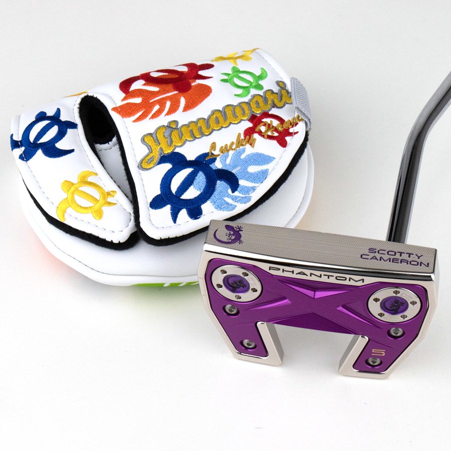 スコッティキャメロン (SCOTTY CAMERON) 2022 ファントムシリーズ ファントムX5 [Lucky Gecko] M プラチナシャイン  パープルプレート