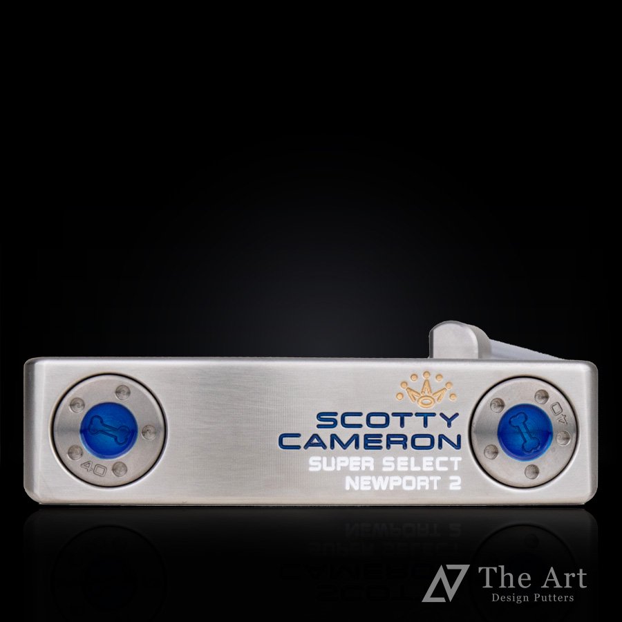 スコッティキャメロン (SCOTTY CAMERON) 2023 スーパーセレクト ニューポート2 [Happy Dog] M クリアブルー ネイビー