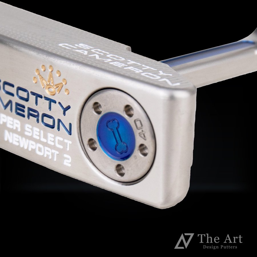 スコッティキャメロン (SCOTTY CAMERON) 2023 スーパーセレクト ニューポート2 [Happy Dog] M クリアブルー ネイビー