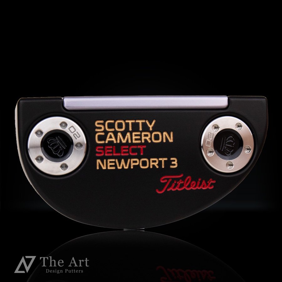 スコッティキャメロン (SCOTTY CAMERON) 2018 セレクト ニューポート3 [Royal] アートブラックフィニッシュ ゴールド