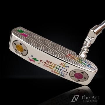 スコッティキャメロン (SCOTTY CAMERON) 2023 スーパーセレクト ニューポート [Happy Dog] ver.S レインボー プラチナシャイン ツイストネック