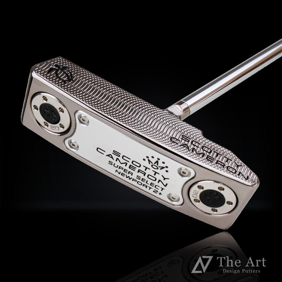 スコッティキャメロン (SCOTTY CAMERON) 2023 スーパーセレクト ニューポート2 プラス [Hawaiian Honu] M  プラチナブラック センターシャフト