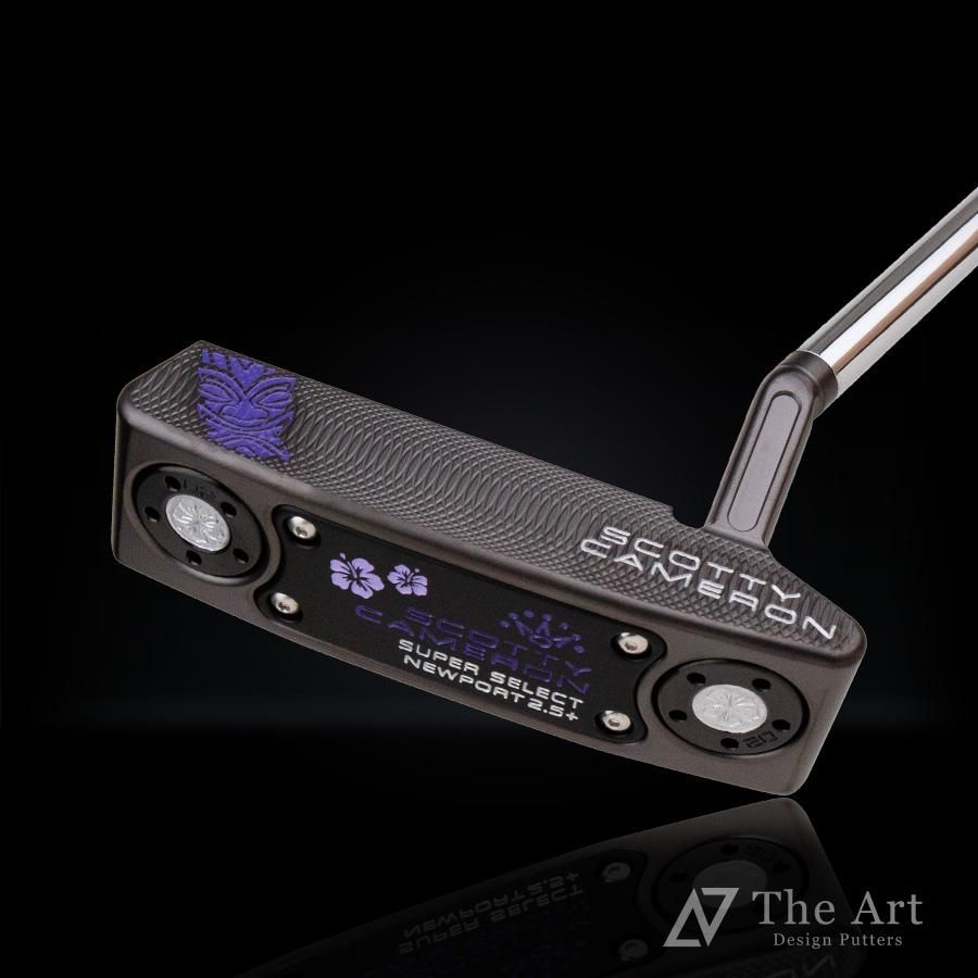 スコッティキャメロン (SCOTTY CAMERON) 2023 スーパーセレクト ニューポート2.5 プラス [Tiki] ver.S  グロスブラック パープル