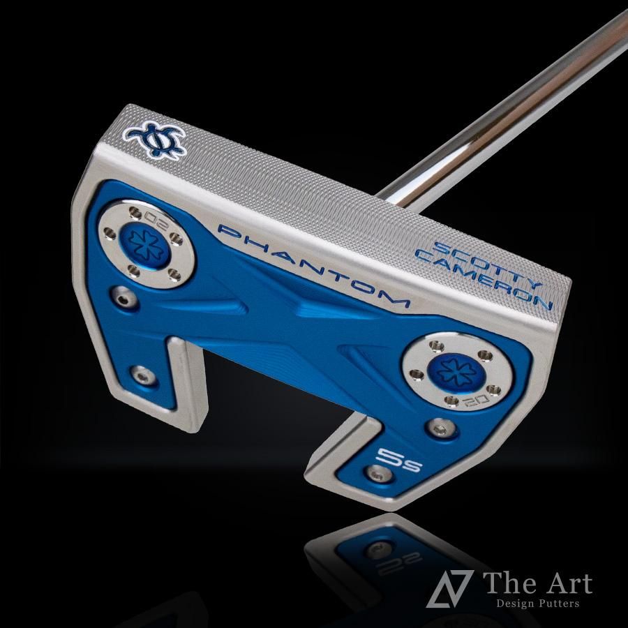 スコッティキャメロン (SCOTTY CAMERON) 2022 ファントムシリーズ ファントムX5S [Lucky Honu] M センターシャフト  ブループレート