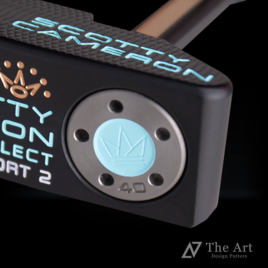 スコッティキャメロン (SCOTTY CAMERON) 2023 スーパーセレクト ニューポート2 [Crown Dog] M  アートブラックフィニッシュ