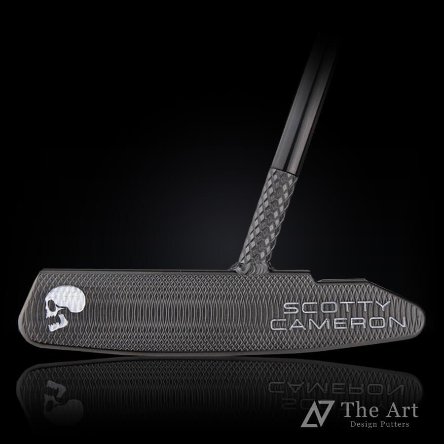 スコッティキャメロン (SCOTTY CAMERON) 2023 スーパーセレクト スクエアバック2 [Sideface Skull] M  グロスブラック ダイヤモンド