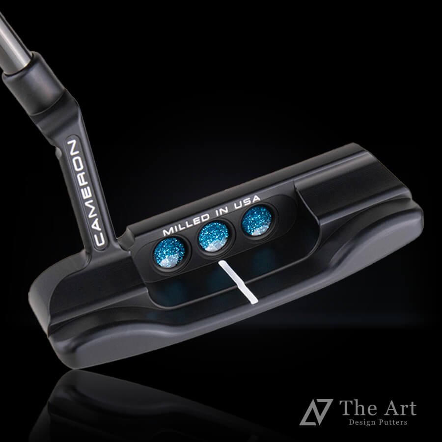 スコッティキャメロン (SCOTTY CAMERON) 2023 スーパーセレクト ニューポート プラス [Tiara] M アートブラックフィニッシュ  ブルーラメ