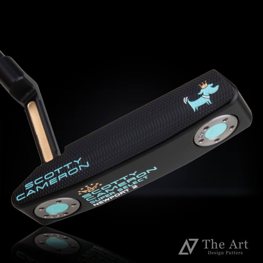 スコッティキャメロン (SCOTTY CAMERON) 2023 スーパーセレクト ニューポート2 [Crown Dog] M  アートブラックフィニッシュ