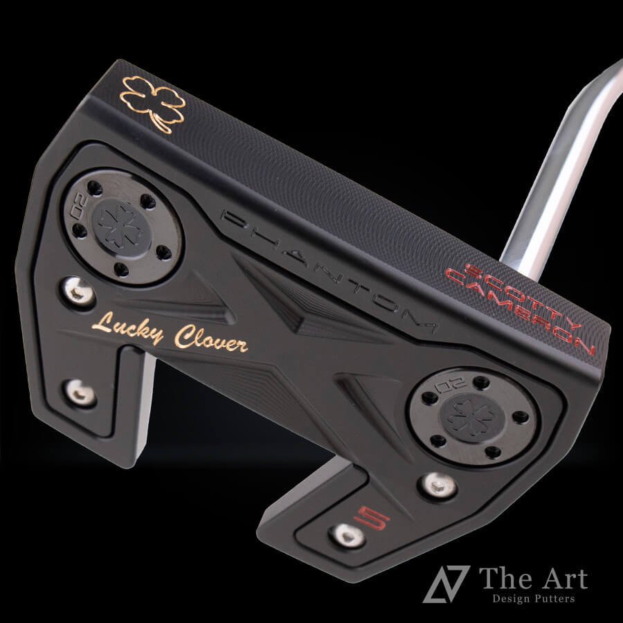 スコッティキャメロン (SCOTTY CAMERON) 2022 ファントムシリーズ ファントム5 [Lucky Clover] ver.S  アートブラックフィニッシュ