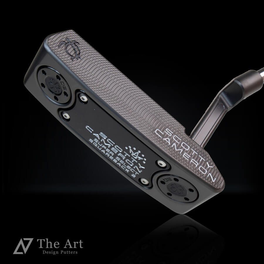 スコッティキャメロン (SCOTTY CAMERON) 2023 スーパーセレクト スクエアバック2 [Hawaiian Honu] M  グロスブラック シルバー