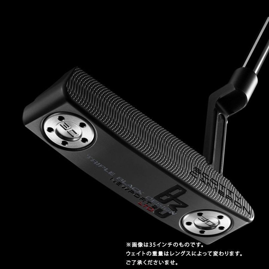 数量限定/予約販売】 スコッティキャメロン B3 TRIPLE BLACK NEWPORT 2 34インチ RH