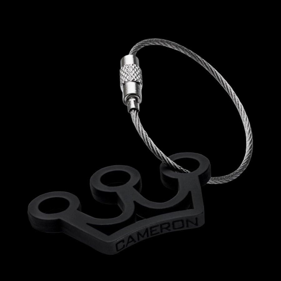 SCOTTY CAMERON クラウン型 キーフォブ スコッティキャメロン キーフォブ ソフトタッチ クラウン ブラック